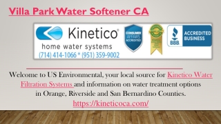 Villa Park Water Softener CA