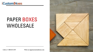 Get Easily Customizable Paper Boxes at iCustomBoxes