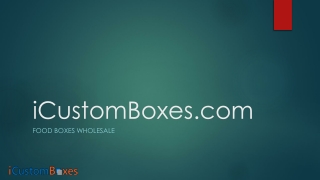 Custom Printed Food boxes wholesale-Food packaging