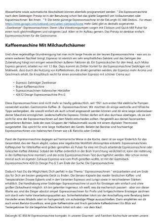 Espressomaschine Zweikreissystem Was man vor dem Kauf wissen sollte -  2020