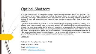 Optical shutters