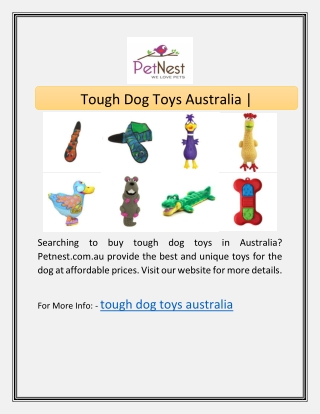 Tough Dog Toys Australia | Petnest.com.au