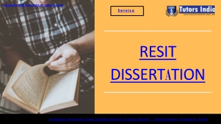 The UK Dissertation Resitting or Resubmission Writing Help UK