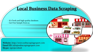 Data Scraping of Local Business