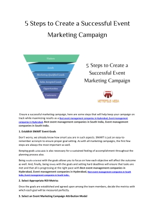 5 Steps to Create a Successful Event Marketing Campaign