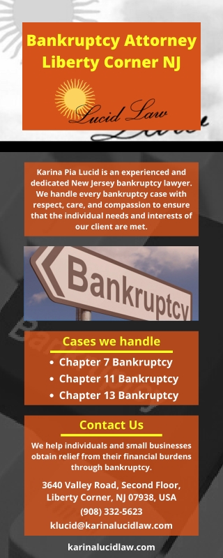 Bankruptcy Attorney Liberty Corner NJ