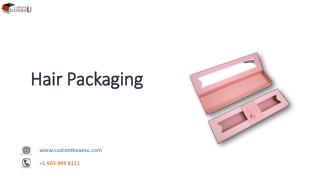 Printed Personalized Branded Hair packaging in Texas
