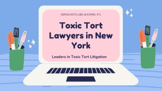 Toxic Tort Attorney In New York