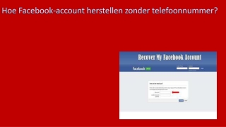 Hoe Facebook-account herstellen zonder telefoonnummer?