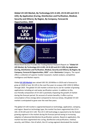 Global UV LED Market Research Report Forecast 2025