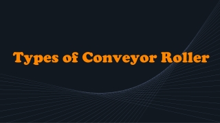 Types of Conveyor Roller