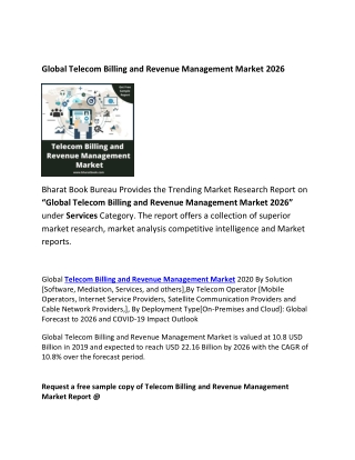 Global Telecom Billing and Revenue Management Market Forecast 2026