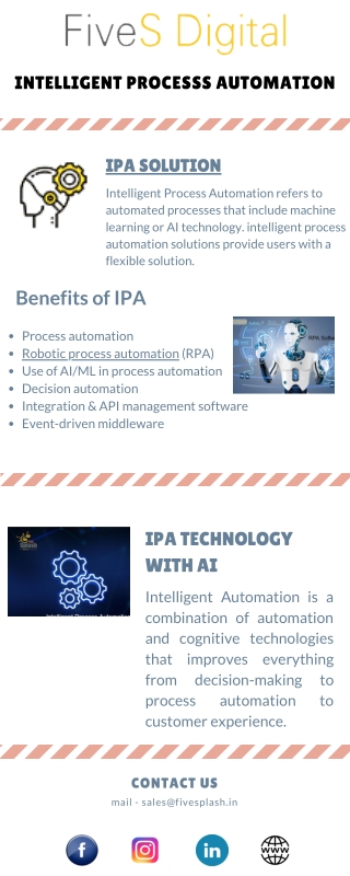 IPA Solution | Intelligent Process Automation - FiveSdigital