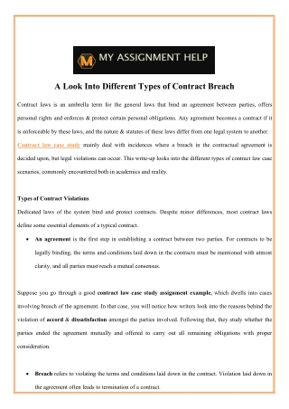 A Look Into Different Types of Contract Breach