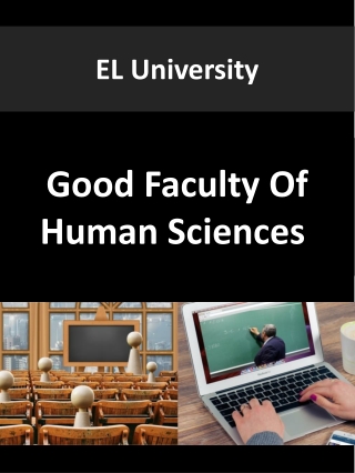 Good Faculty Of Human Sciences