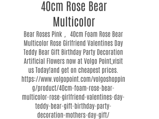 40cm Rose Bear Multicolor
