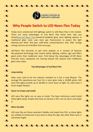 Why People Switch to LED Neon Flex Today