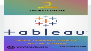 Tableau Training In  Delhi/NCR