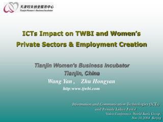 ICTs Impact on TWBI and Women’s Private Sectors &amp; Employment Creation