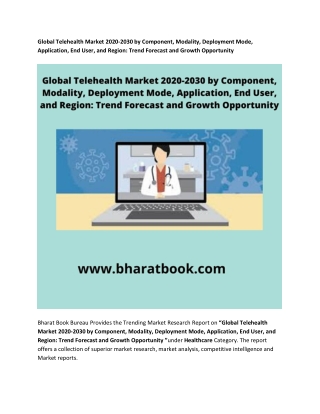 Global Telehealth Market 2020-2030