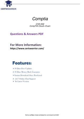 CV0-002 PDF Training Guides Preparation Material