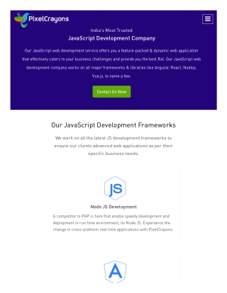 India's Most Trusted JavaScript Development Company