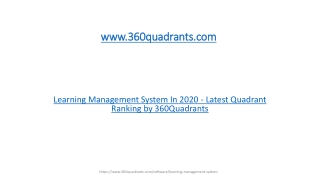 Learning Management System In 2020 - Latest Quadrant Ranking by 360Quadrants