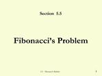 5.5 Fibonaccis Rabbits