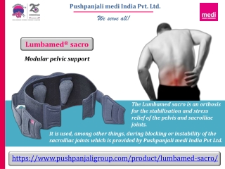 Lumbamed sacro | Pushpanjali medi India Pvt Ltd