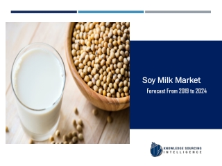 Soy Milk Market to be Worth US$5.011 billion by 2024