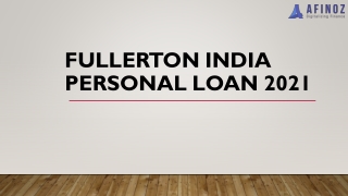 Apply Now for Fullerton India Personal Loan
