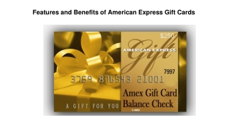 Need to Know About American Express Gift Card