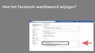 Hoe het Facebook-wachtwoord wijzigen?