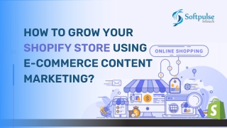 How To Grow Organic Traffic To Your Shopify Store With E-commerce Content Marketing?
