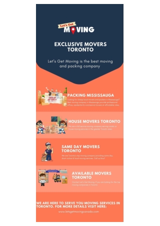 Exclusive Movers Toronto