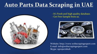 Auto Parts Data Scraping in UAE