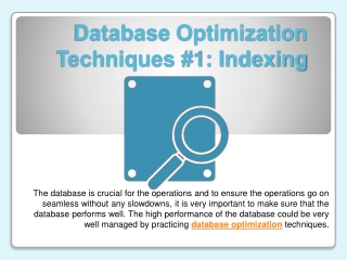 Database Optimization Techniques #1: Indexing