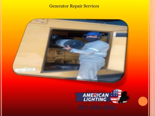 Generator Repair Services