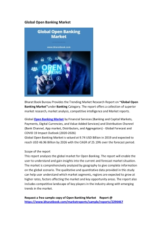 Global Open Banking Market