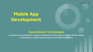 Mobile Application Development