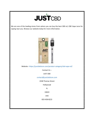 CBD Vape Juice | justcbdstore.com