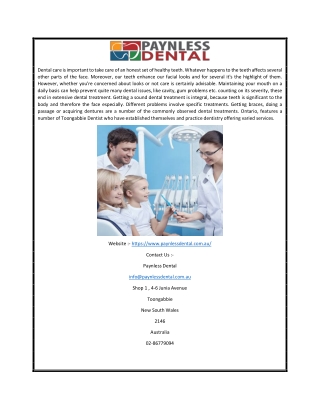 Toongabbie Dental Surgery | Paynlessdental.com.au