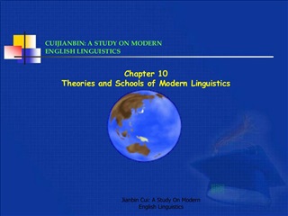 Jianbin Cui: A Study On Modern English Linguistics