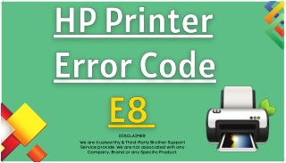 HP Printer error code E8 || How to Fix HP LaserJet Error E8