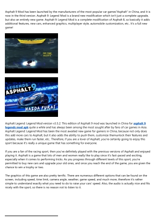 Asphalt Legend: Legend Mod - 3rd Version