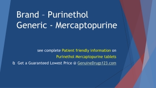 Mercaptopurine Purinethol Tablets Cost, Dosage, Uses, Side Effects