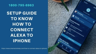 How to Connect Alexa to iPhone? 1-8007956963 Connect iPhone to Alexa