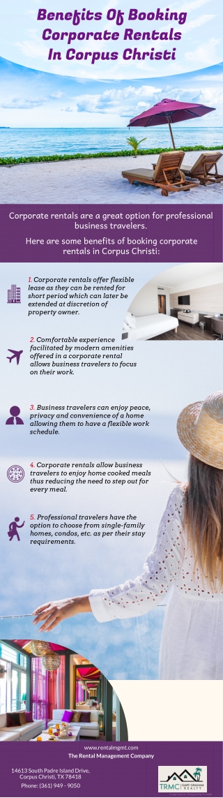 Benefits Of Booking Corporate Rentals In Corpus Christi