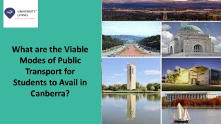 What are the Viable Modes of Public Transport for Students to Avail in Canberra?