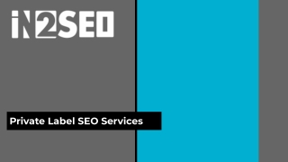 Private Label SEO Services - In2SEO